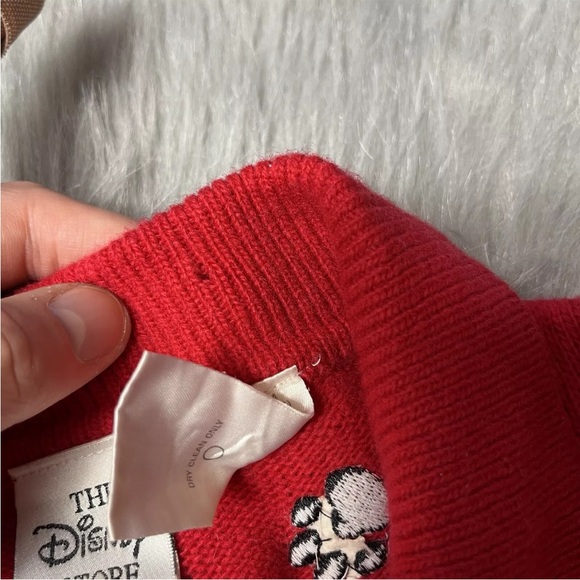 Vintage 90s Disney Store Red 101 Dalmatians Cardigan Sweater - Picture 2 of 16
